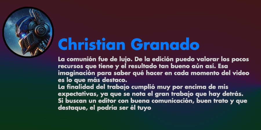 Reseña real de Christian Granado